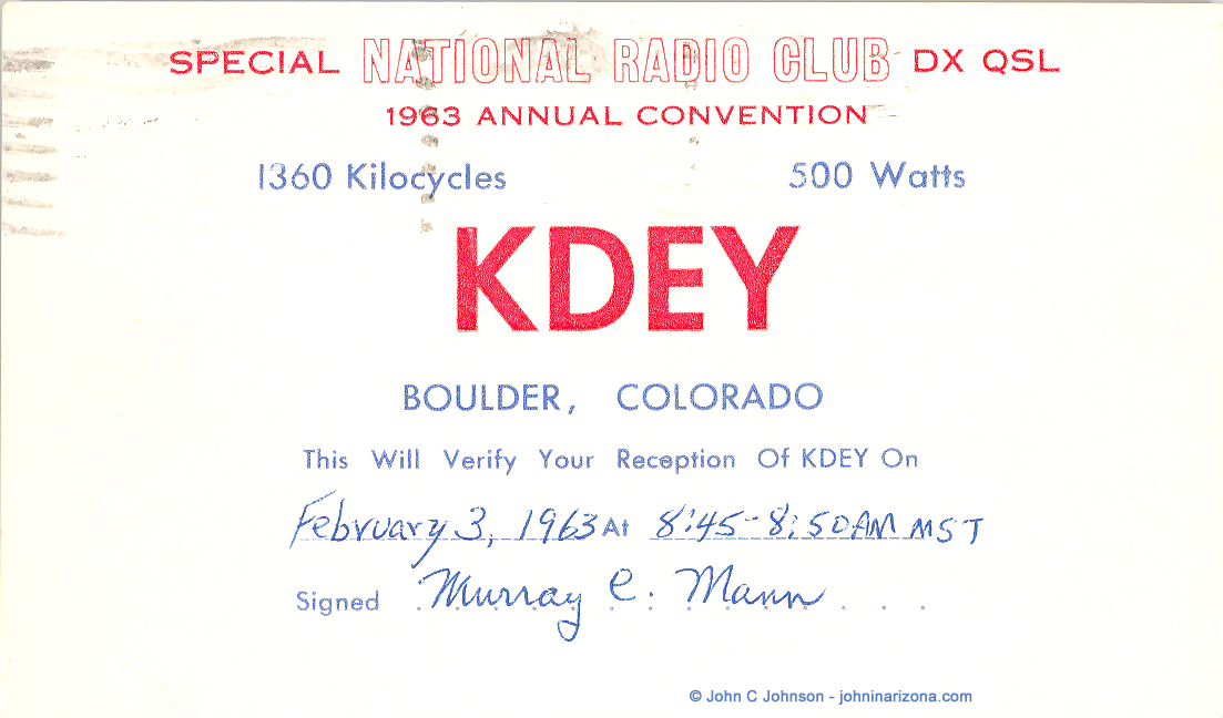 KDEY Radio 1360 Boulder, Colorado