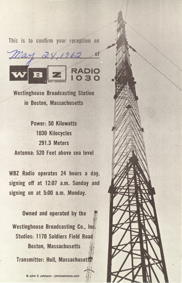 WBZ Radio 1030 Boston, Massachusetts