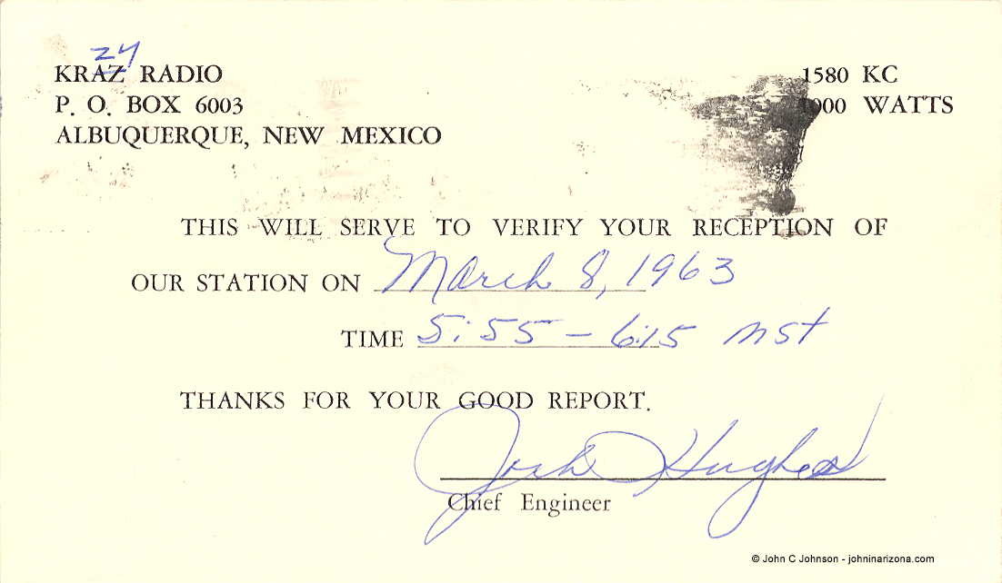 KRZY Radio 1580 Albuquerque, New Mexico